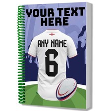 Personalised Rugby Gift A5